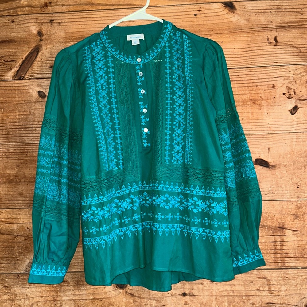 Sundance Almara Top Embroidered Long Sleeve
